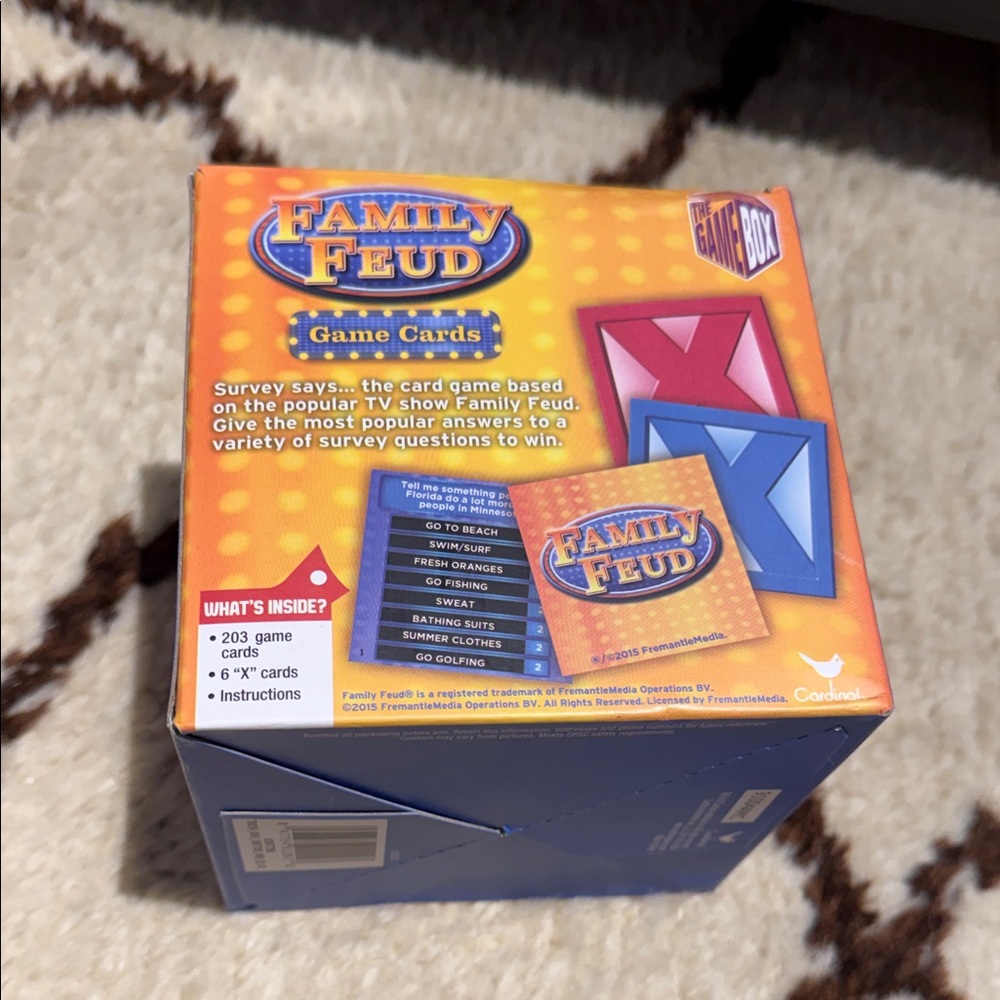 Family Feud Game Cards - Blue and Yellow - Picture 2 of 4